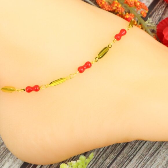 "Elegant Handmade Anklet – Delicate Jewelry for Women, MAR091112 - Picture 1 of 10